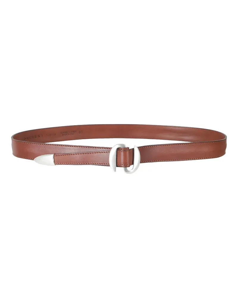 Orciani buckle-fastening leather belt - Braun Braun