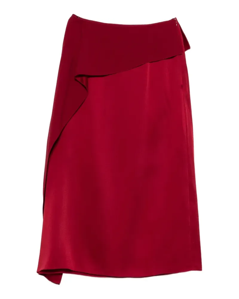 Erdem Drapierter Midirock - Rot Rot