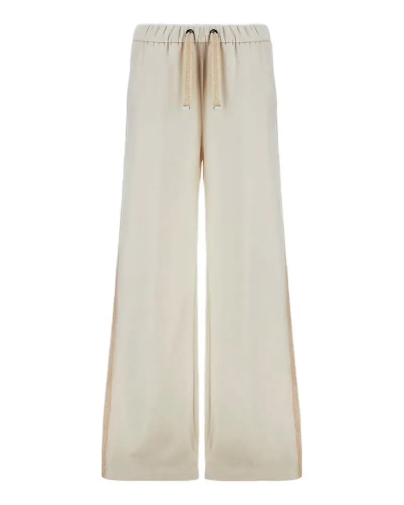 Herno Resort drawstring-waist wide-leg trousers - Nude Nude