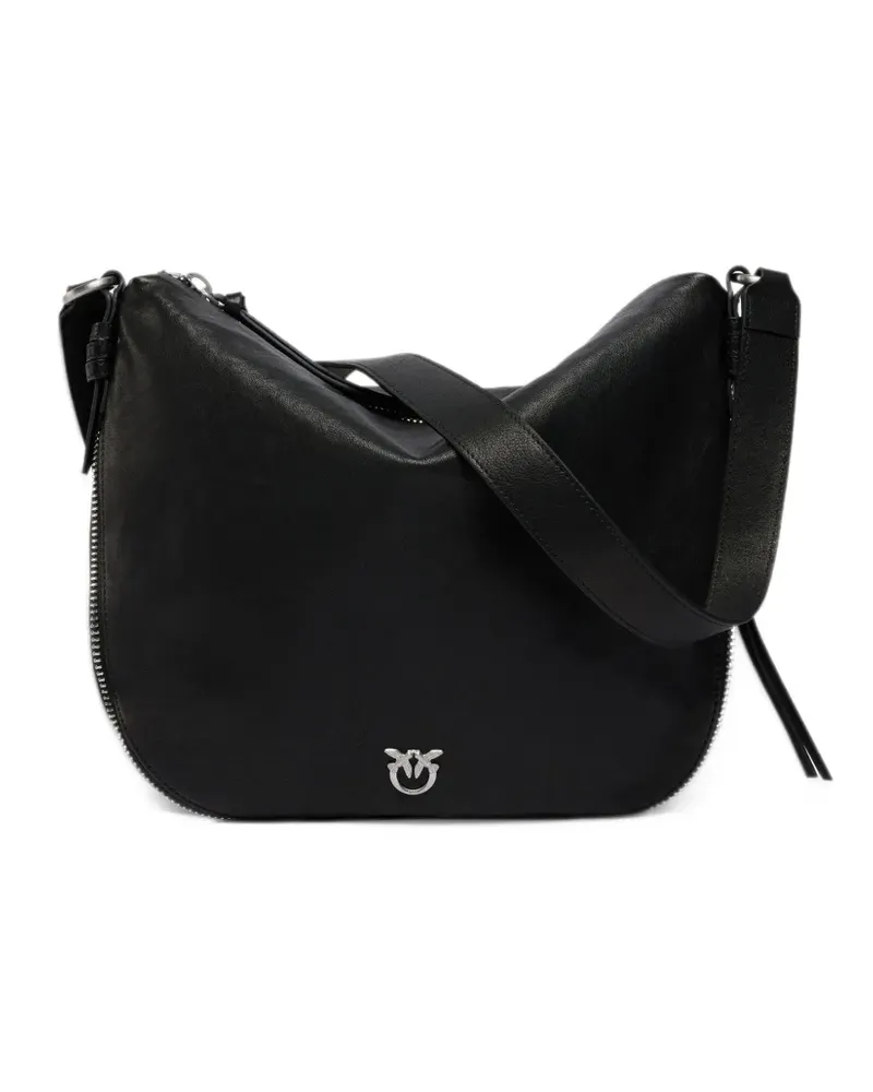 Pinko Schultertasche mit Reißverschluss - Schwarz Schwarz