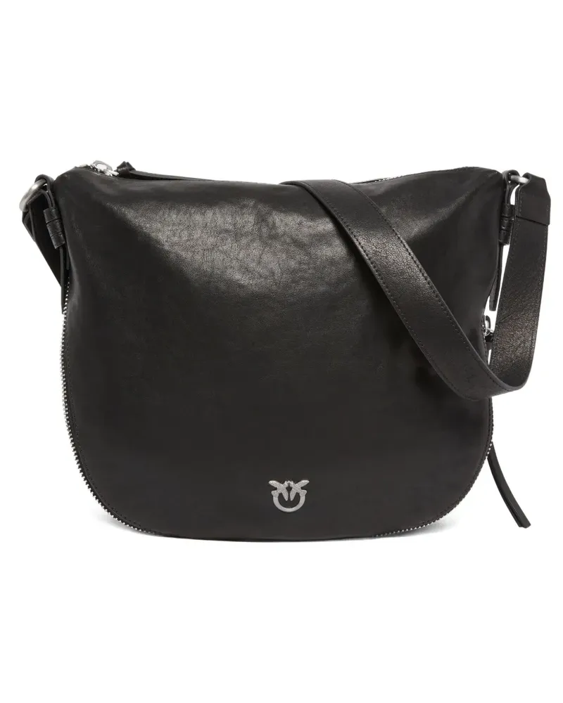 Pinko Schultertasche mit Reißverschluss - Schwarz Schwarz