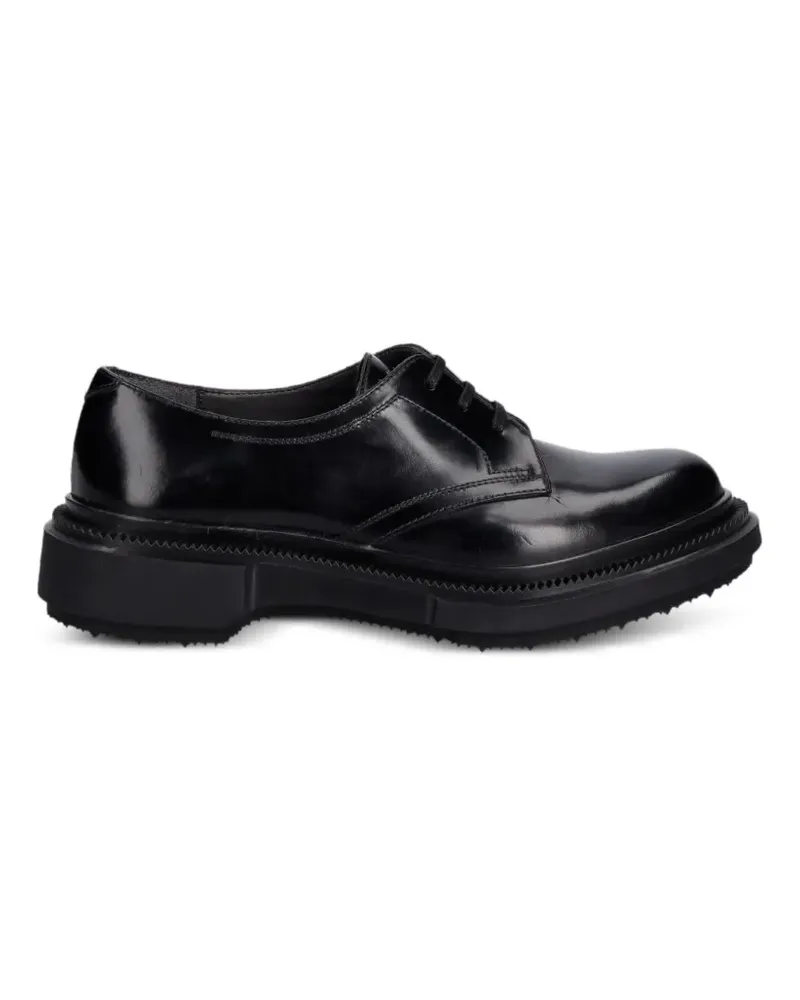 Adieu Paris polished leather derby shoes - Schwarz Schwarz