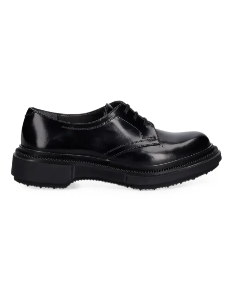 Adieu Paris polished leather derby shoes - Schwarz Schwarz