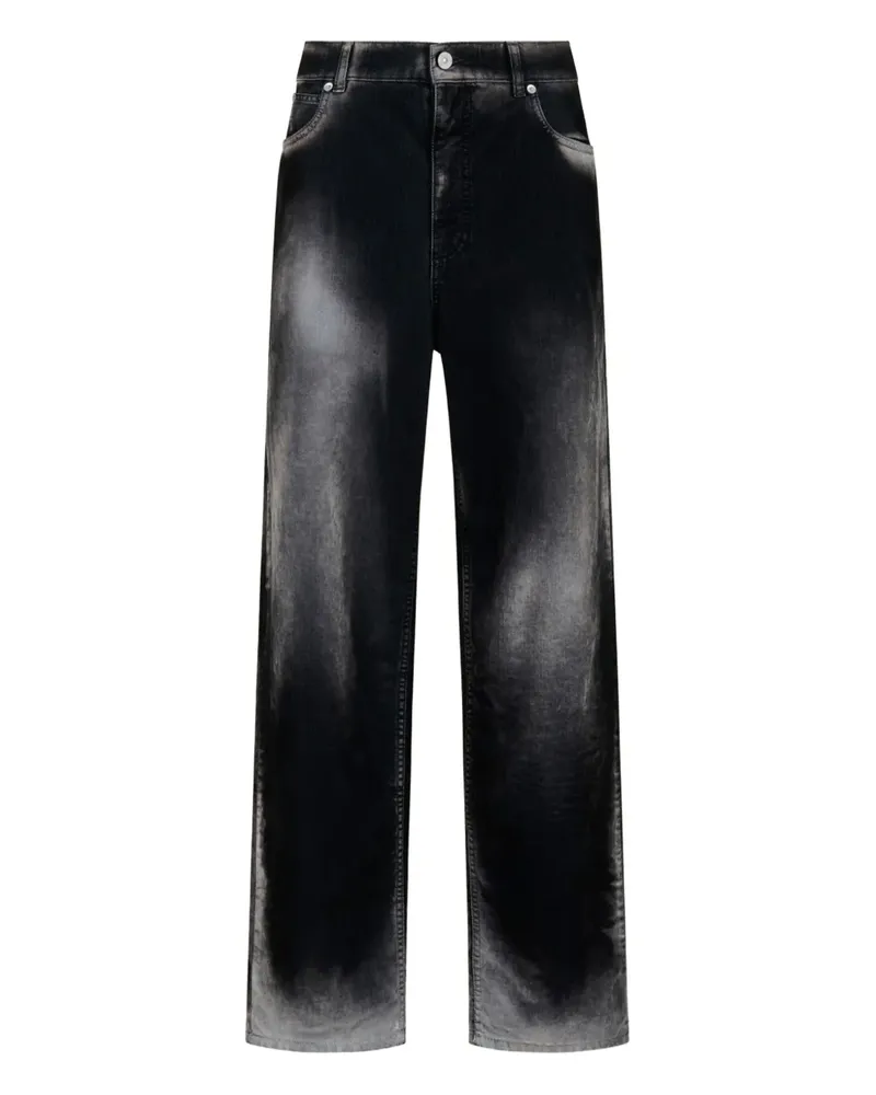 Marni Ausgeblichene Wide-Leg-Jeans - Schwarz Schwarz