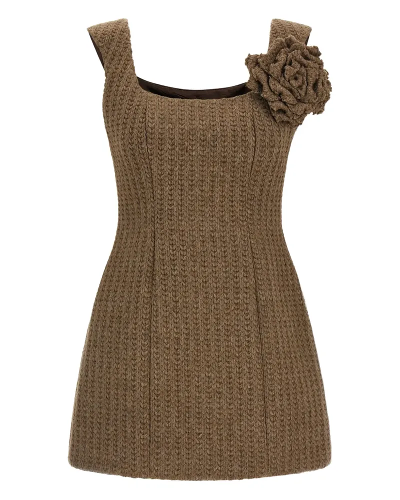 Giuseppe di Morabito Minikleid mit Blumendetail - Braun Braun