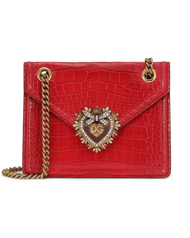 Dolce & Gabbana Mittelgroße Devotion Schultertasche - Rot Rot