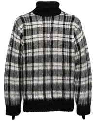 Helmut Lang Gebürsteter Rollkragenpullover Schwarz