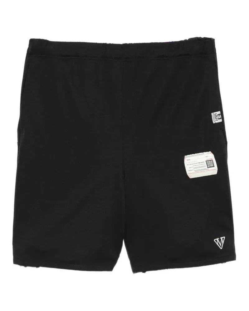 MIHARAYASUHIRO Shorts mit Logo-Stickerei - Schwarz Schwarz