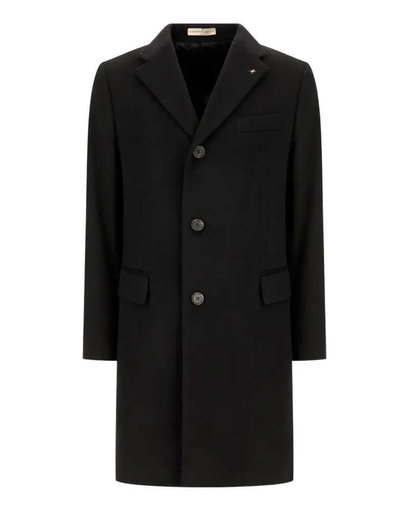 Corneliani single-breasted wool coat - Schwarz Schwarz