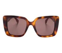 Sonnenbrille mit Oversized-Gestell - Braun