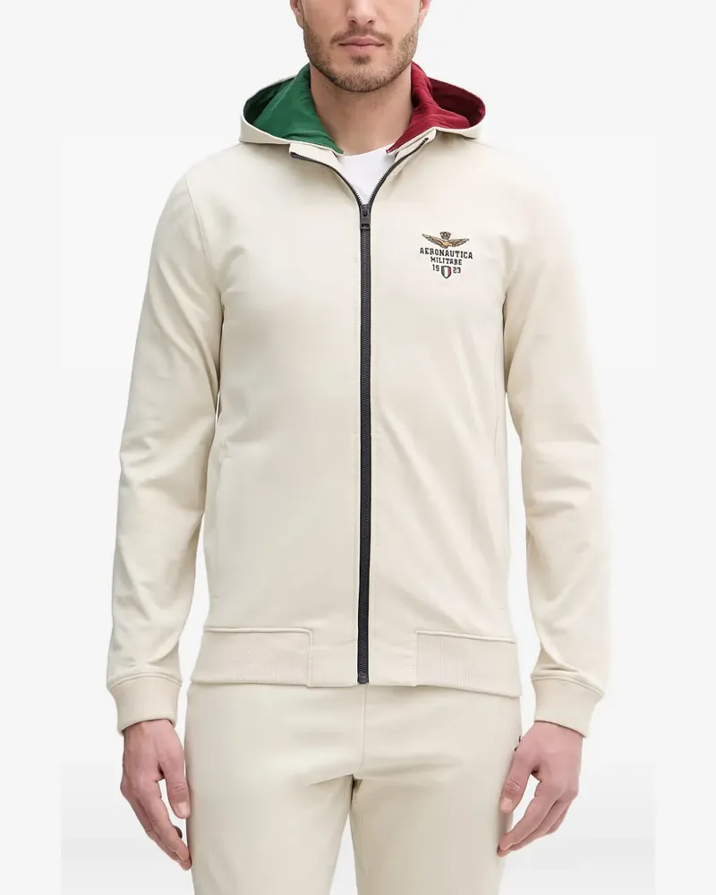 Aeronautica Militare Jacke mit Logo-Stickerei - Nude Nude
