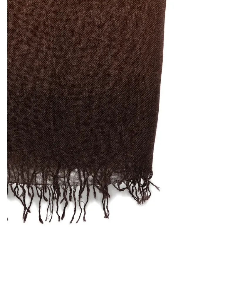 Faliero Sarti gradient-effect frayed-hem scarf - Braun Braun
