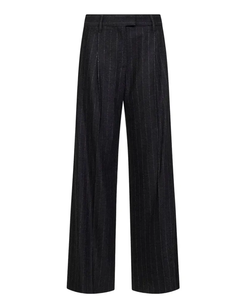 Brunello Cucinelli Gestreifte Hose - Grau Grau