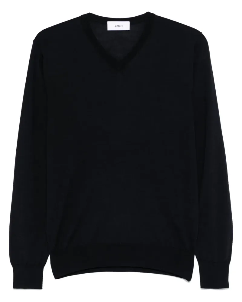 LARDINI Fein gestrickter Pullover - Blau Blau