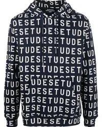 Études Studio Hoodie mit Logo-Print Blau