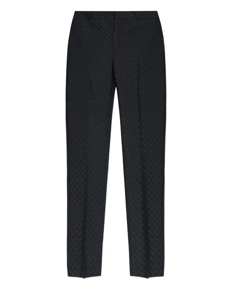 Alexander McQueen Hose mit Totenkopfmuster - Schwarz Schwarz