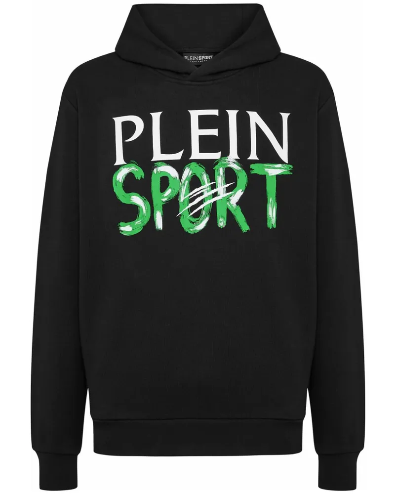 Philipp Plein Hoodie mit Logo-Print - Schwarz Schwarz