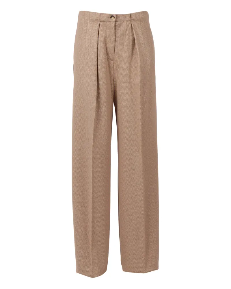 Max Mara pleated cali trousers - Nude Nude