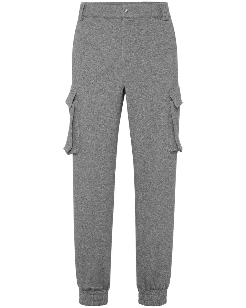 Philipp Plein Jogginghose mit aufgesetzten Taschen - Grau Grau