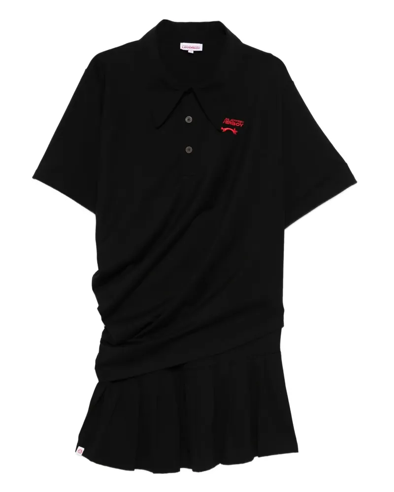 Charles Jeffrey Loverboy Topsy Turvy Poloshirtkleid - Schwarz Schwarz