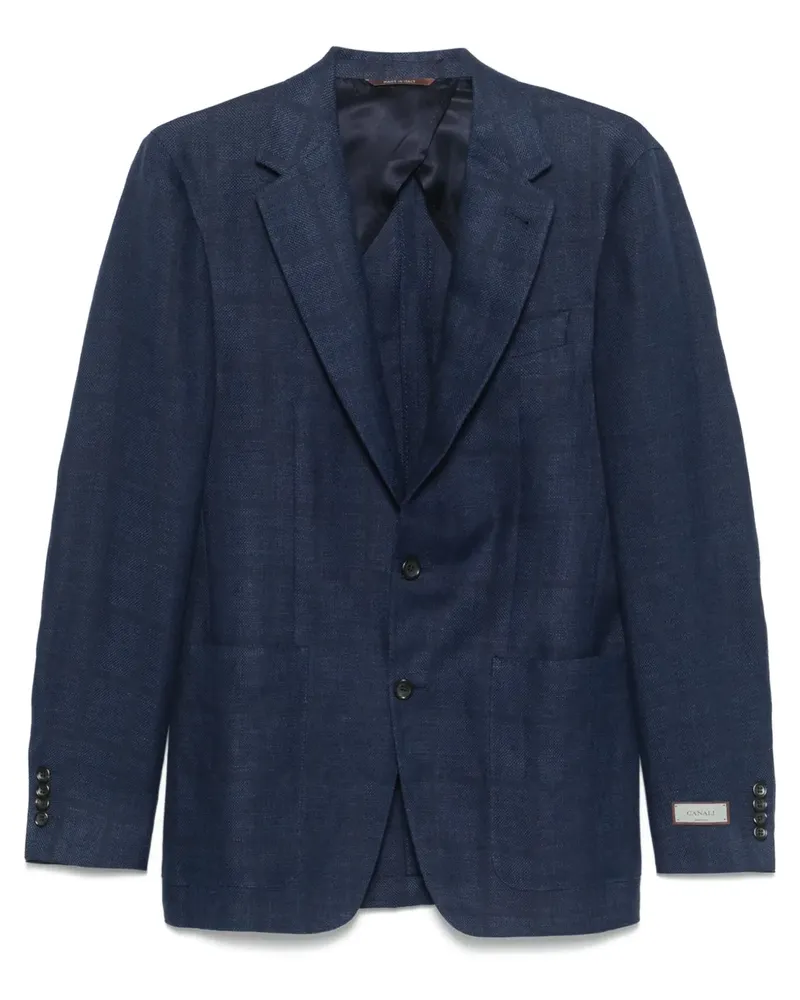 Canali Einreihiges Sakko - Blau Blau