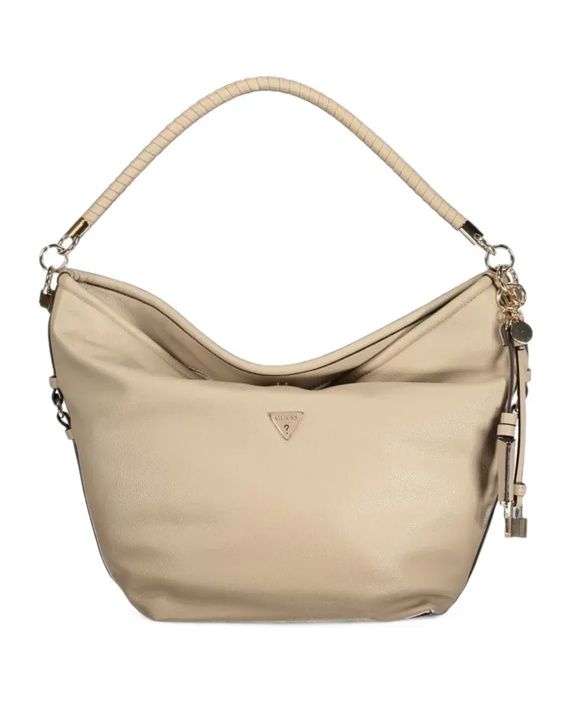 Guess Danya Tote Bag mit Logo-Schild - Nude Nude