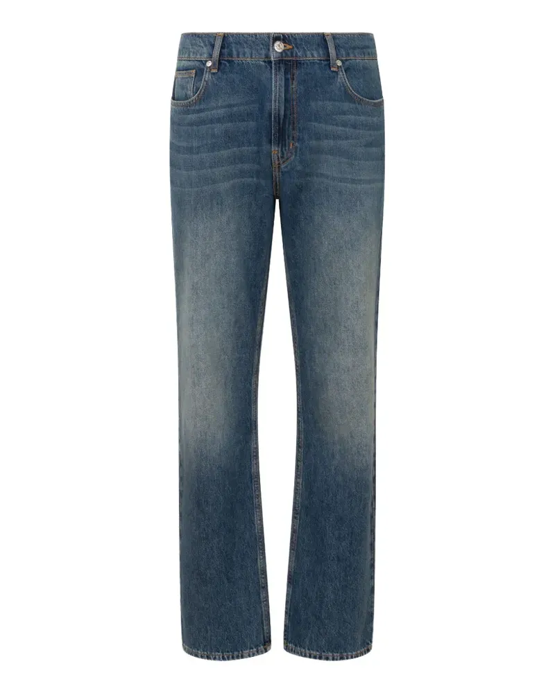 Moschino Ausgeblichene Straight-Leg-Jeans - Blau Blau