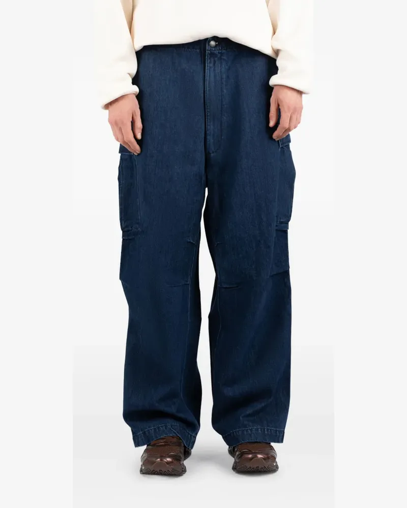 Société Anonyme cotton cargo jeans - Blau Blau