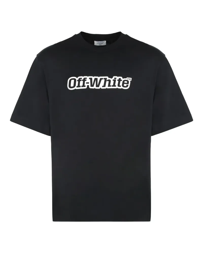 OFF-WHITE logo-print T-shirt - Schwarz Schwarz