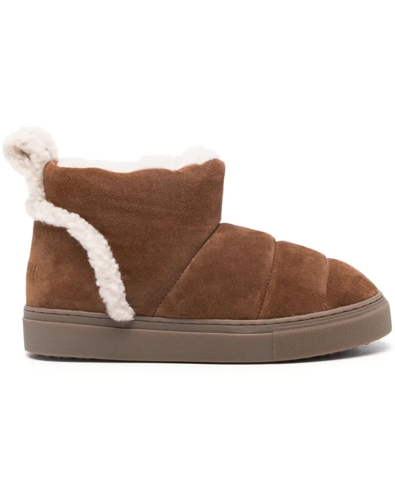 INUIKII Knöchelhohe Wildlederstiefel - Braun Braun