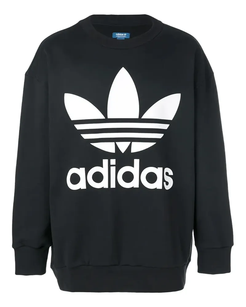 adidas Sweatshirt mit Logo - Schwarz Schwarz