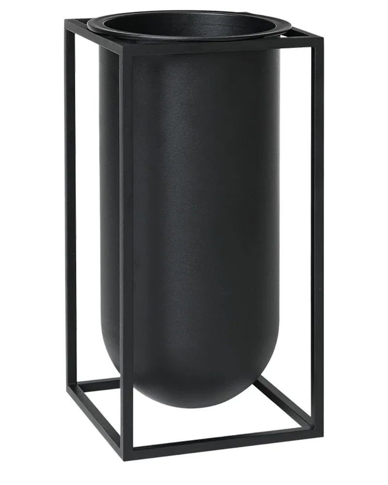Audo Kubus Lolo Vase - Schwarz Schwarz