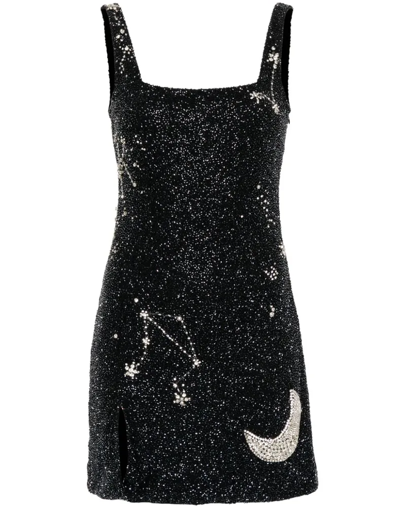 STAUD Le Sable Minikleid mit Pailletten - Schwarz Schwarz