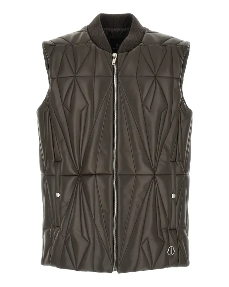 Moncler x Rick Owens Geocamo Flight quilted gilet - Grau Grau