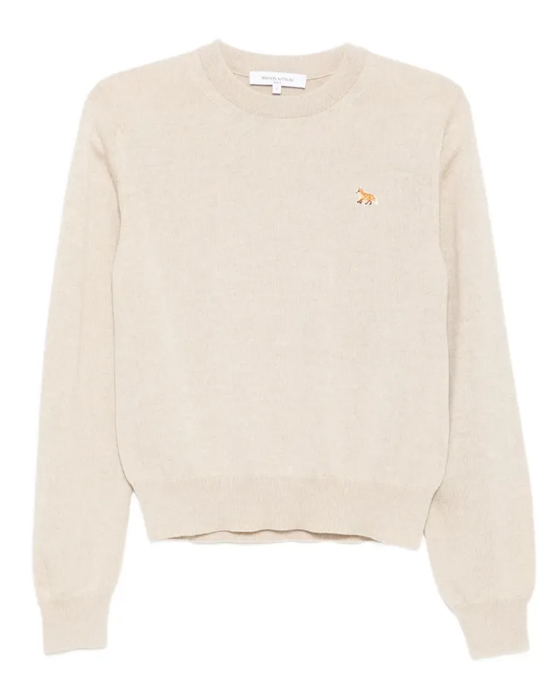 Kitsuné Pullover mit Logo-Stickerei - Nude Nude