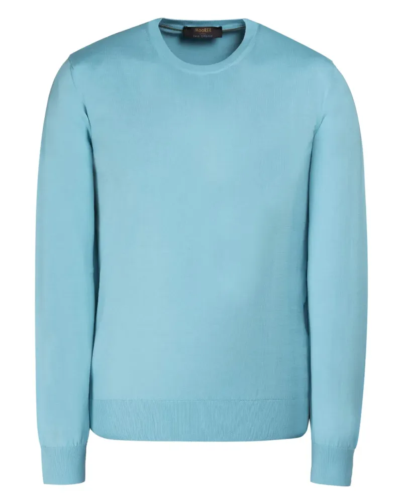 MOORER ORVIETO-SI5 Pullover mit rundem Ausschnitt - Blau Blau