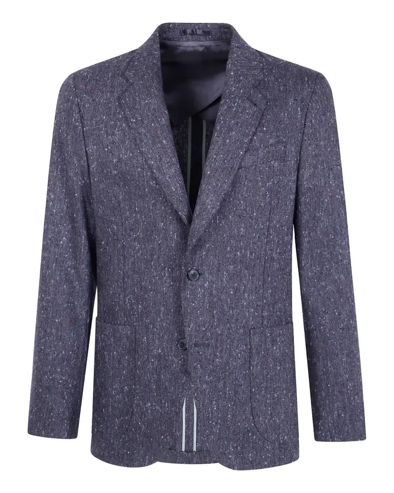 Paul Smith Dunkelgrauer Donegal Blazer mit aufgesetzter Tasche Grau