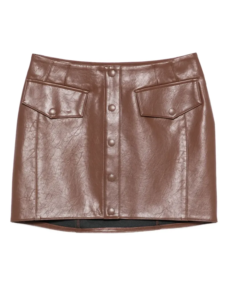 Patrizia Pepe Midirock mit Knopfleiste - B834 EARTH BROWN B834