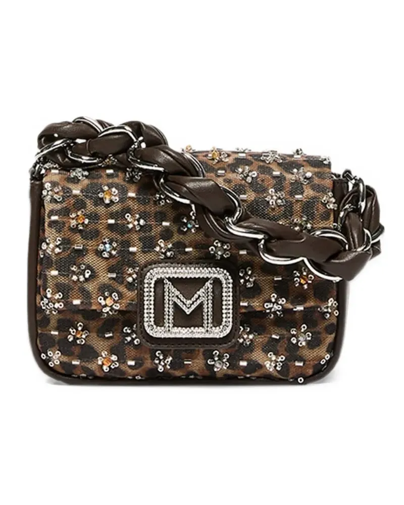 MARELLA leopard-print embellished tote bag - Braun Braun