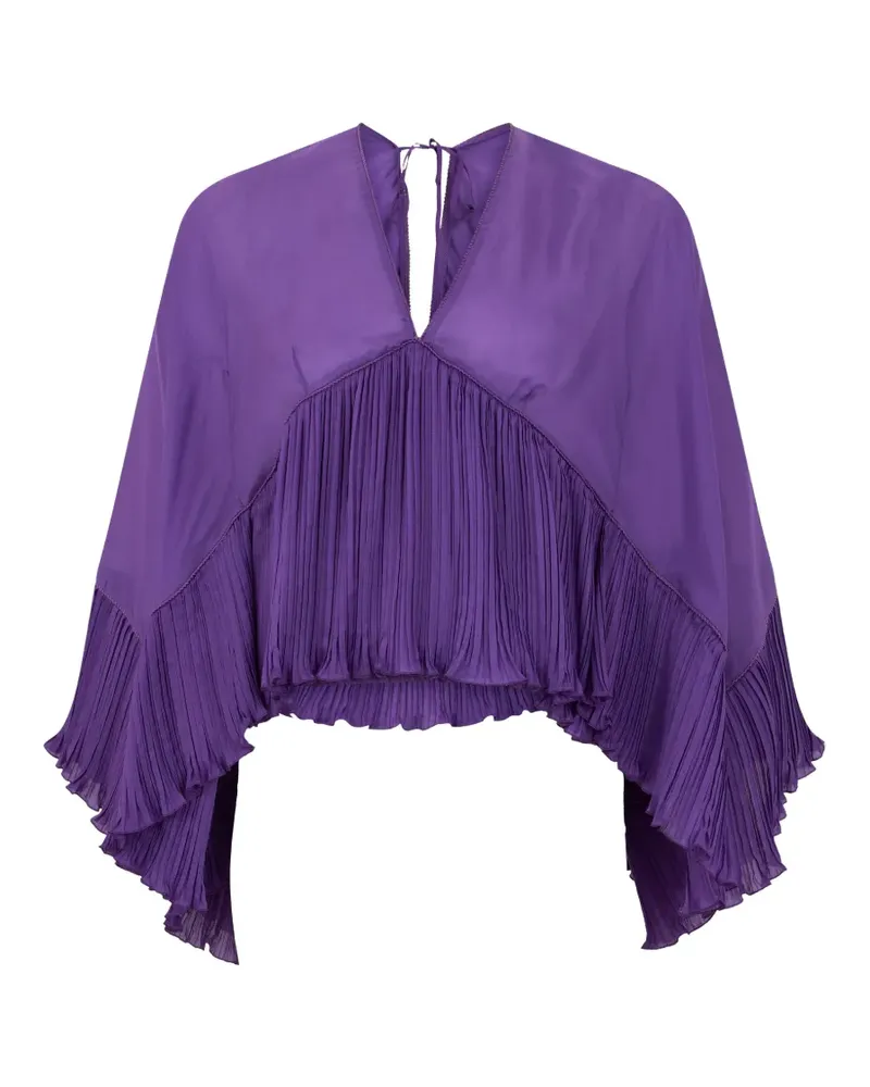 Alberta Ferretti Bluse mit weiten Ärmeln - Violett Violett
