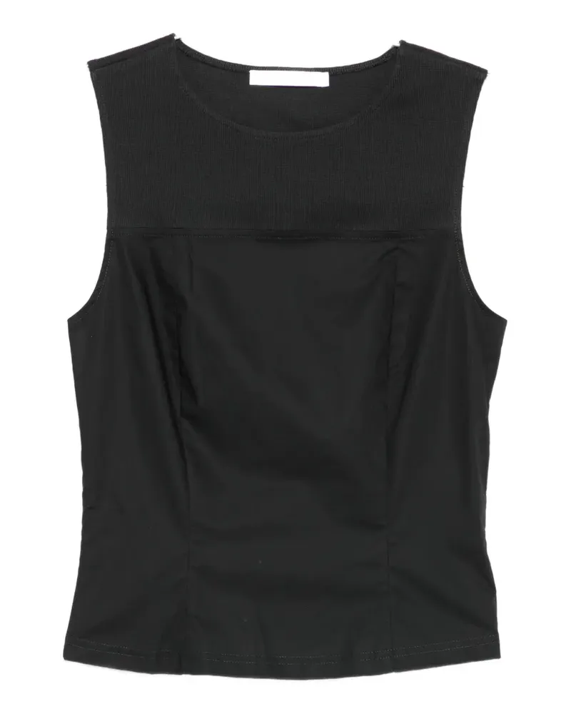 Samsøe & Samsøe ribbed-panel vest - Schwarz Schwarz