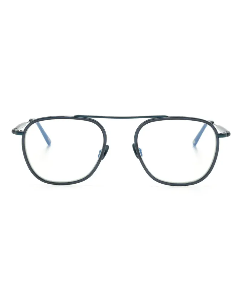 MOSCOT Eckige Fanagle Brille - Blau Blau