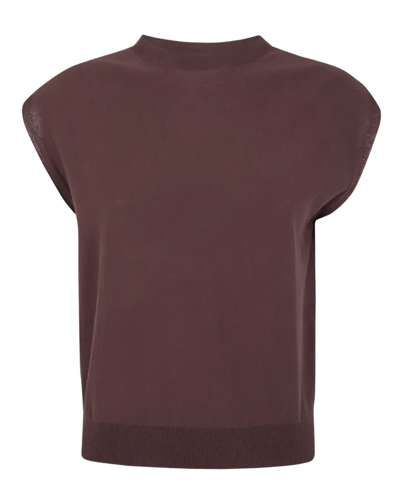 Antonelli Firenze ribbed-knit vest - Braun Braun