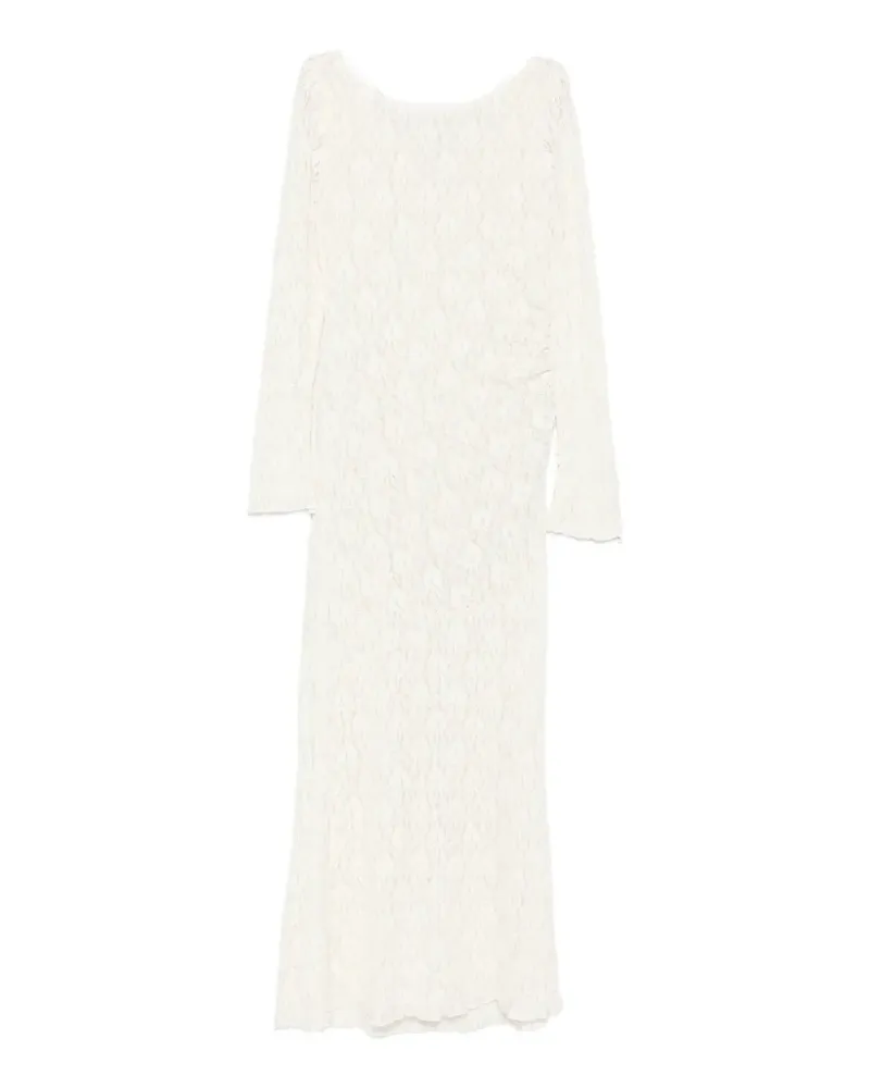 IMPERIAL lace long-sleeve maxi dress - Weiß Weiß