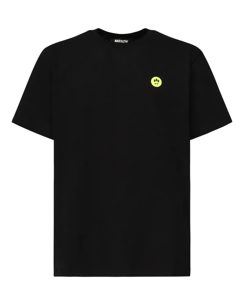 BARROW T-Shirt mit Bärenverzierung - Schwarz Schwarz
