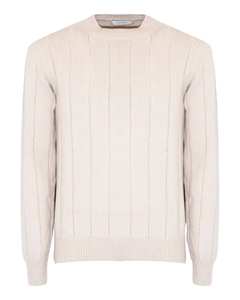 Cruciani Gerippter Pullover - Nude Nude
