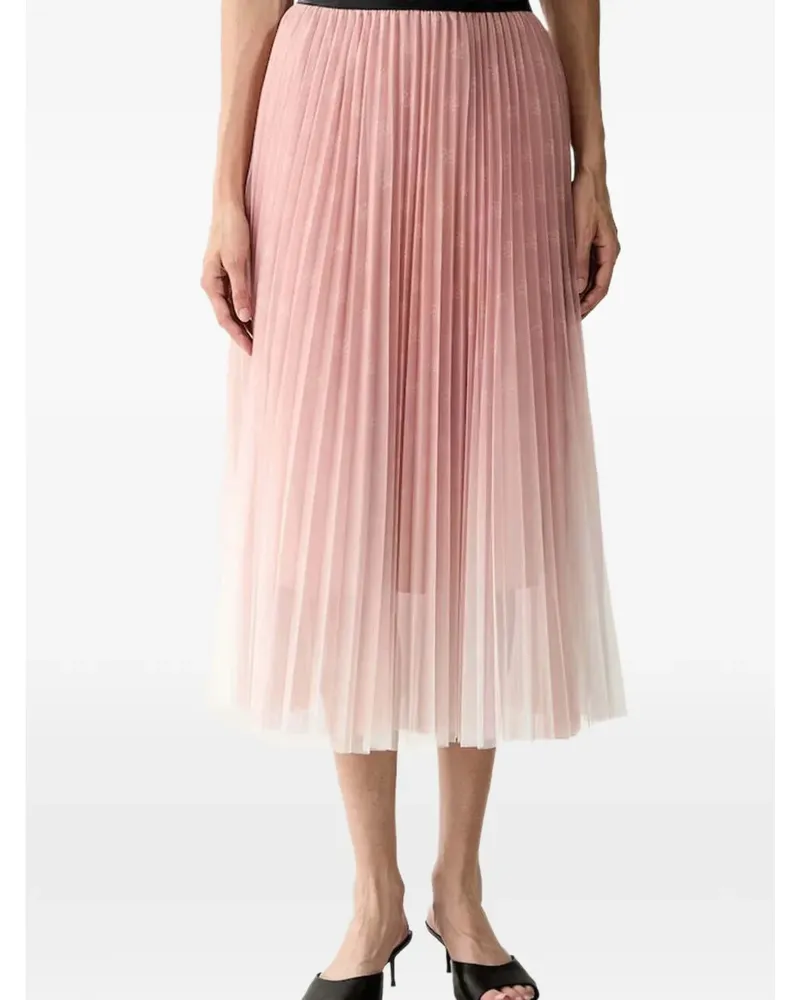 Karl Lagerfeld Midirock mit Falten - Rosa Rosa