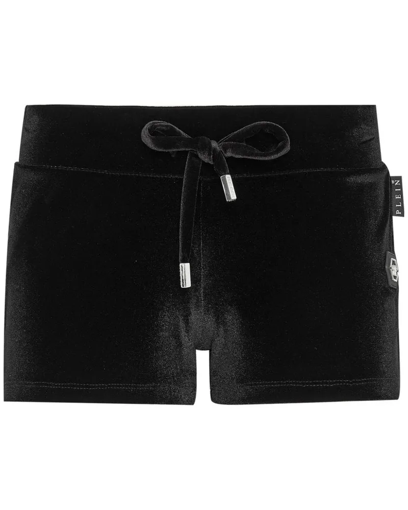 Philipp Plein Shorts mit Gothic Plein-Print - Schwarz Schwarz