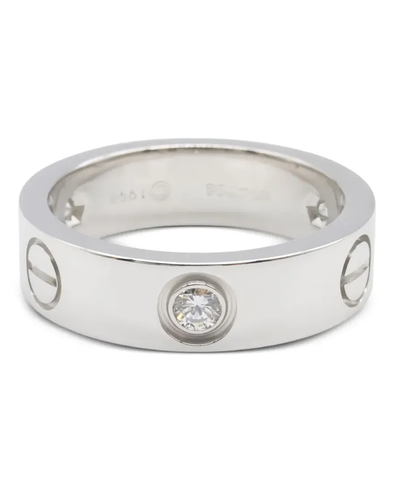 Cartier 18K white gold Love diamond ring - Silber Silber