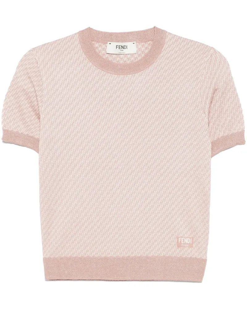 Fendi Oberteil aus FF-Jacquard - Rosa Rosa